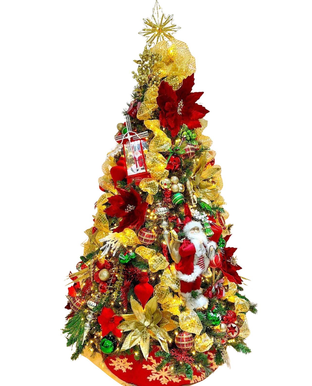 Árvore de Natal + Decoração 360º Link Inclusa - 1,50 Metros