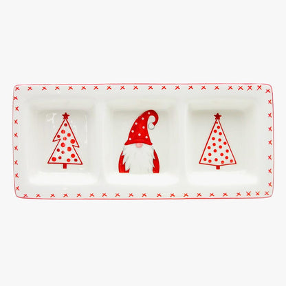 Conjunto de talheres Nordic Santa, pratos cerâmicos ocidentais Prato de lanche Presente de Natal criativo Copo de chaleira de chá em casa Frasco selado
