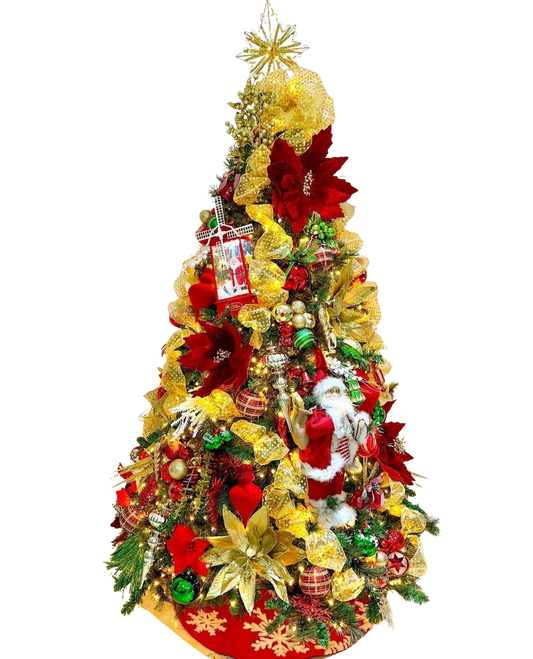 Árvore de Natal + Decoração 360º Link Inclusa - 1,50 Metros