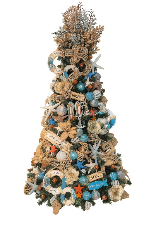 Árvore de Natal + Decoração 360º Azul Candy Inclusa - 1,50 Metros