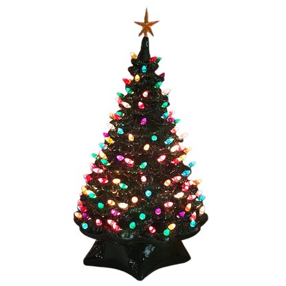 Árvore de Natal de Cerâmica com Led Decorativa