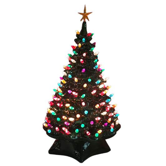 Árvore de Natal de Cerâmica com Led Decorativa