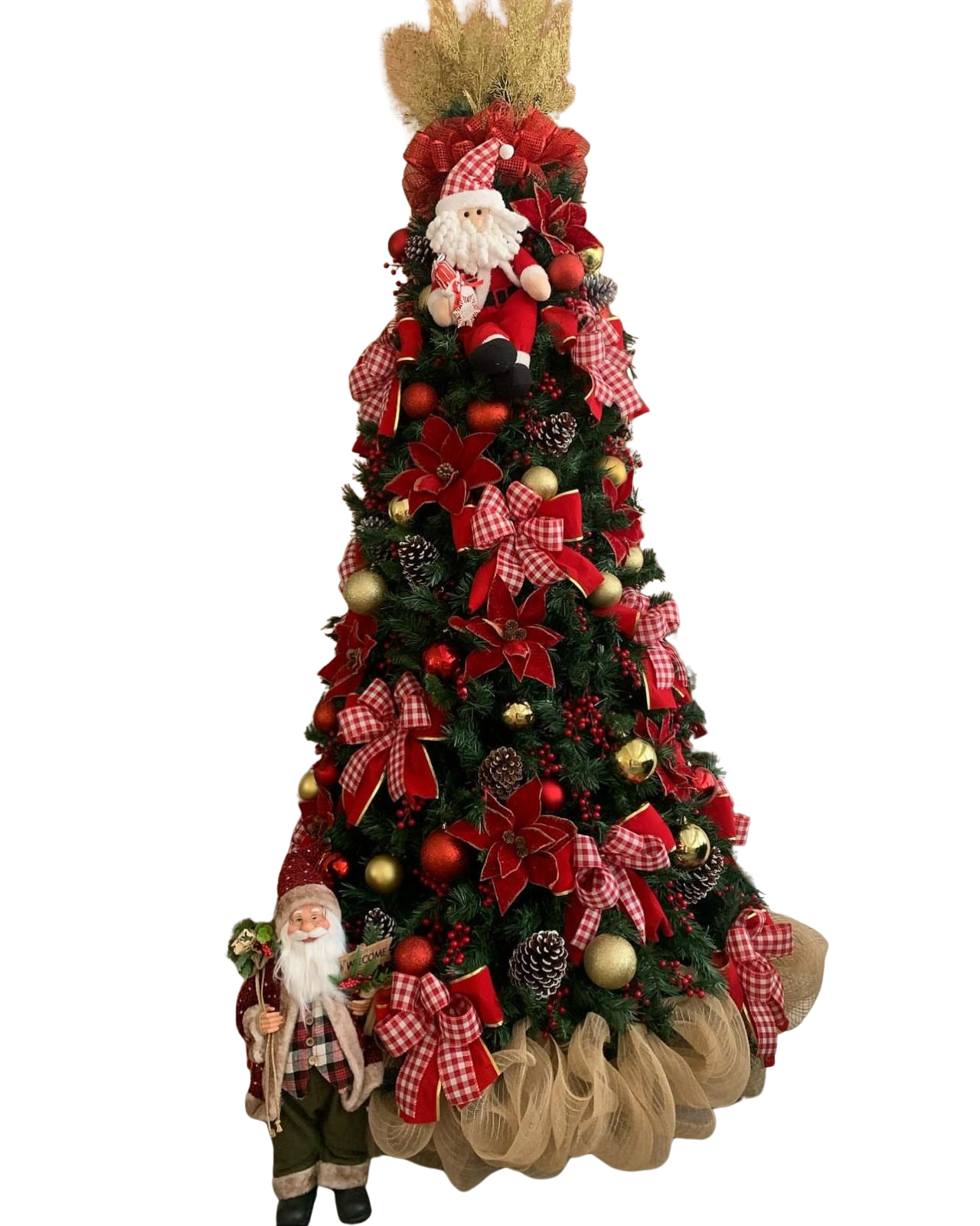 Árvore de Natal + Decoração 360º Noel Inclusa - 2,10 Metros