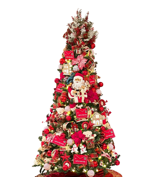 Árvore de Natal + Decoração 360º Natalina Luxo Inclusa - 3 Metros